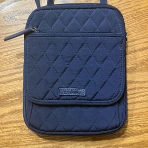 Vera Bradley Quilted Navy Messenger Bag